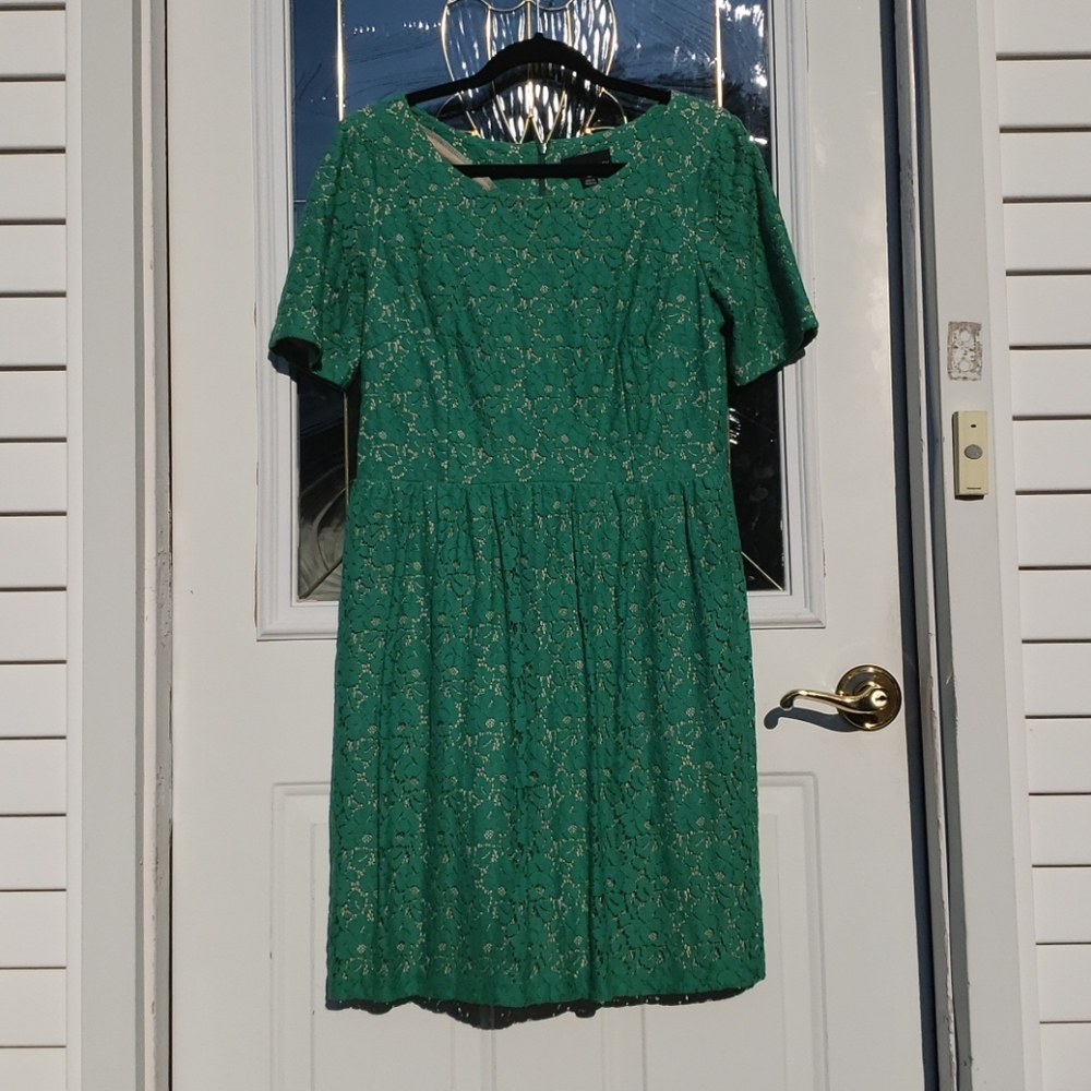 Cynthia Rowley Lace Green Dress